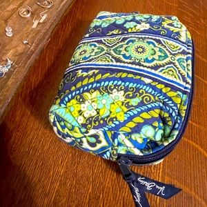 Vera Bradley Rhythm and Blues Cosmetics Bag